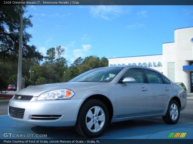 Silverstone Metallic / Gray 2008 Chevrolet Impala LT