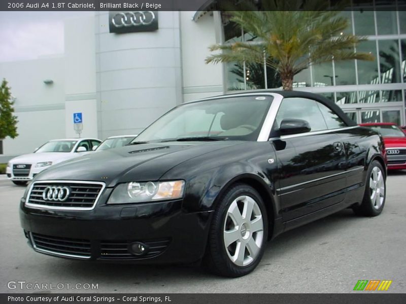 Brilliant Black / Beige 2006 Audi A4 1.8T Cabriolet