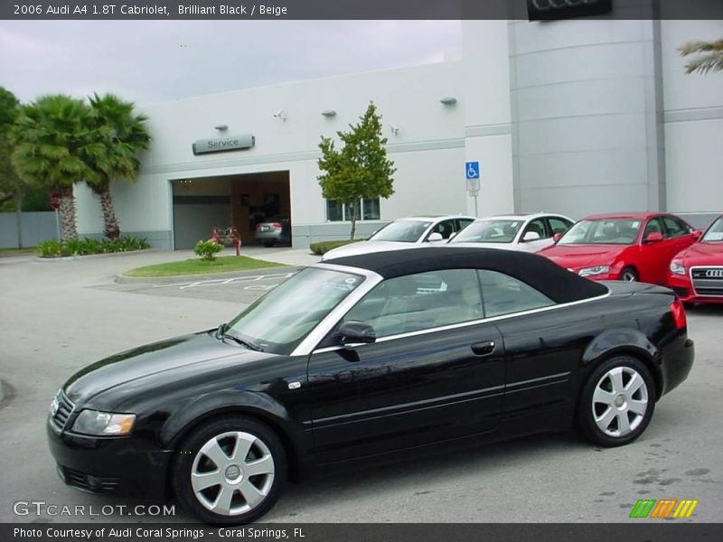 Brilliant Black / Beige 2006 Audi A4 1.8T Cabriolet