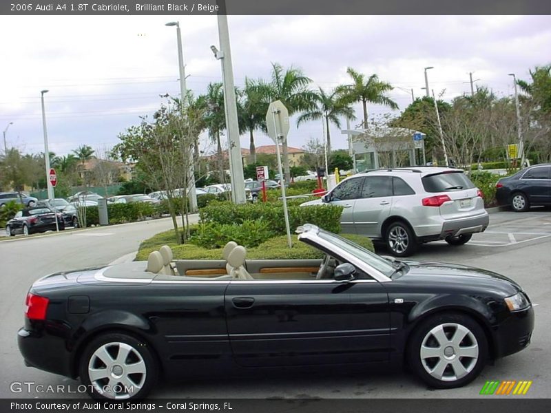 Brilliant Black / Beige 2006 Audi A4 1.8T Cabriolet