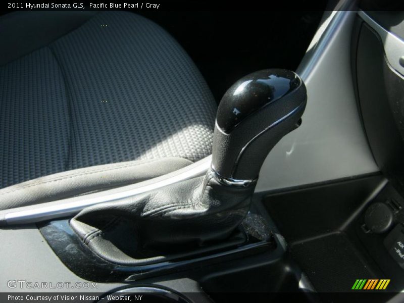 Pacific Blue Pearl / Gray 2011 Hyundai Sonata GLS