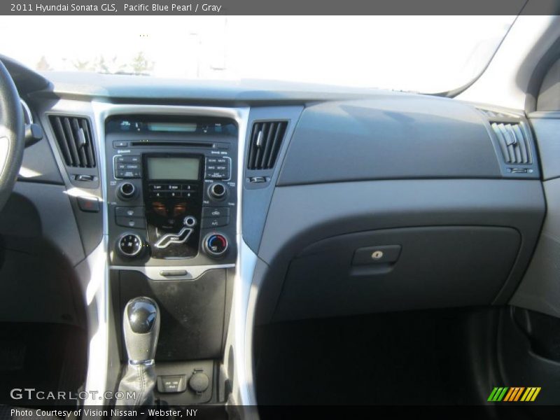 Pacific Blue Pearl / Gray 2011 Hyundai Sonata GLS