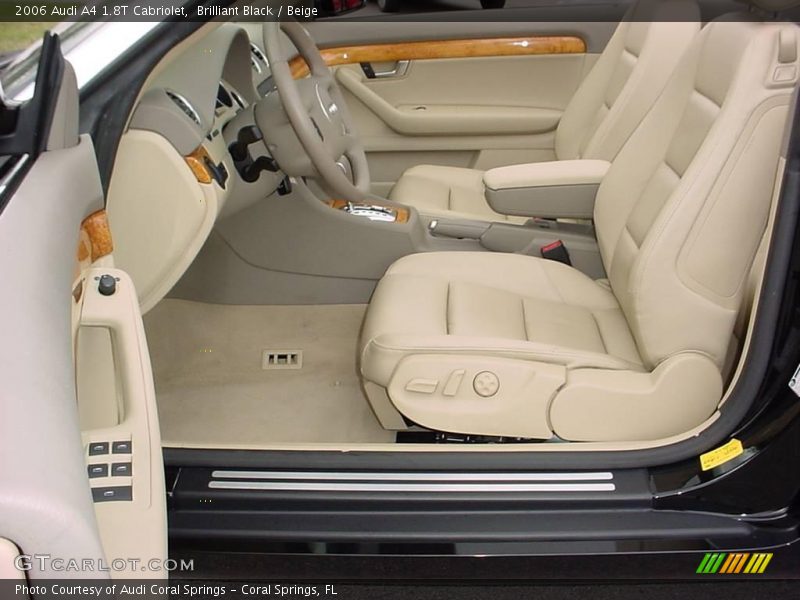 Brilliant Black / Beige 2006 Audi A4 1.8T Cabriolet