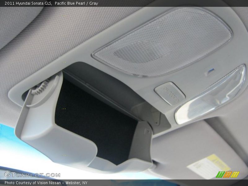 Pacific Blue Pearl / Gray 2011 Hyundai Sonata GLS