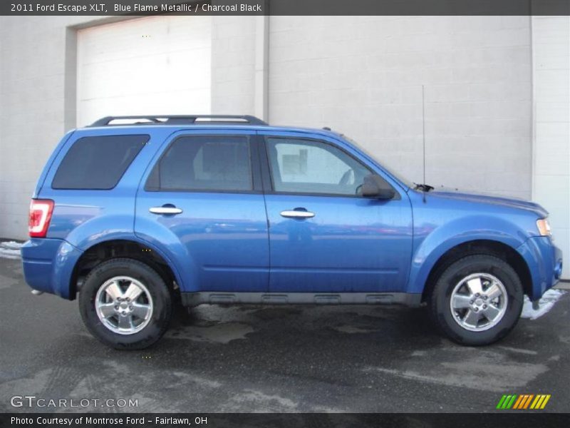 Blue Flame Metallic / Charcoal Black 2011 Ford Escape XLT