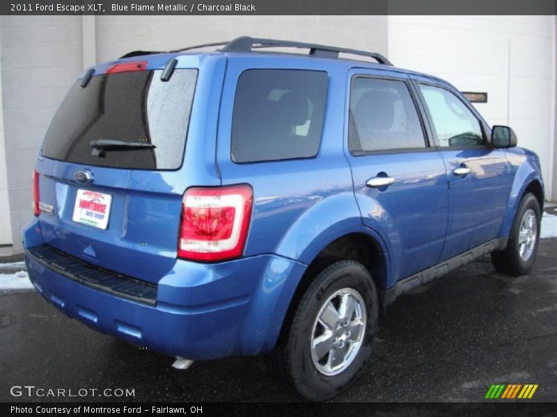Blue Flame Metallic / Charcoal Black 2011 Ford Escape XLT