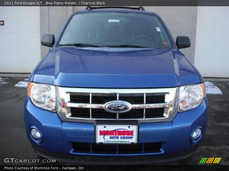 Blue Flame Metallic / Charcoal Black 2011 Ford Escape XLT