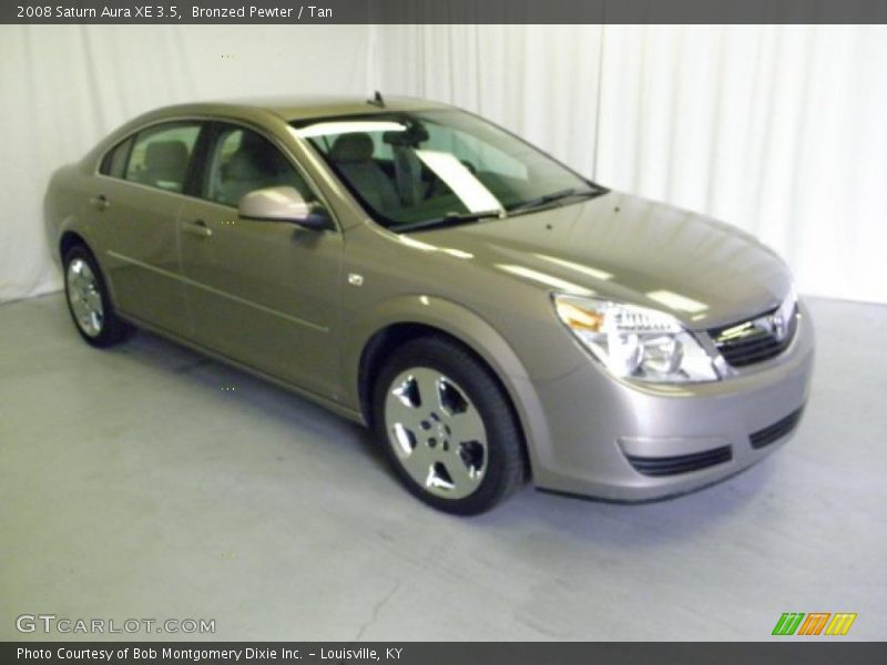 Bronzed Pewter / Tan 2008 Saturn Aura XE 3.5