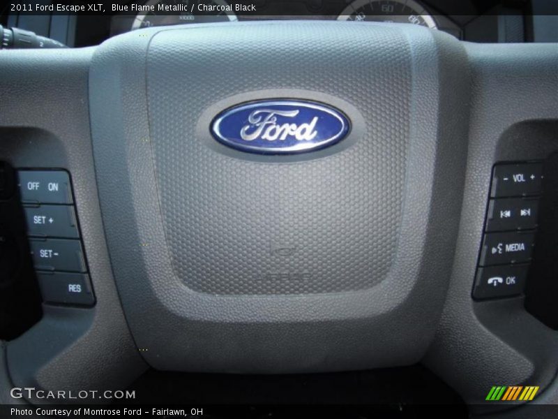Blue Flame Metallic / Charcoal Black 2011 Ford Escape XLT