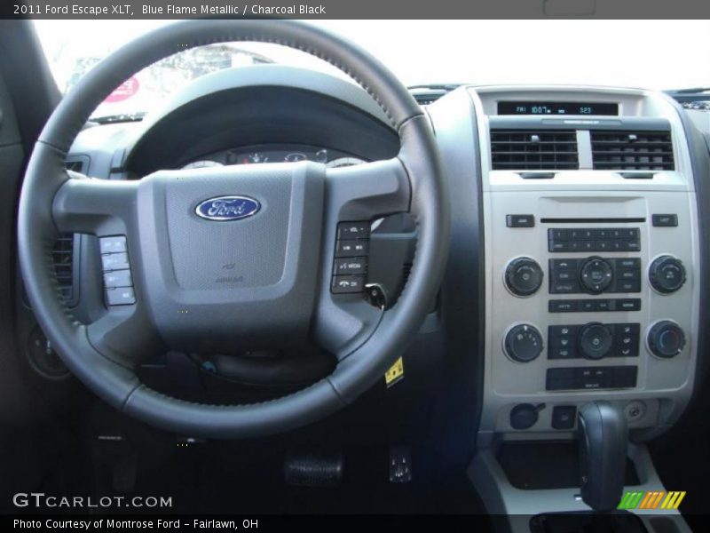Blue Flame Metallic / Charcoal Black 2011 Ford Escape XLT