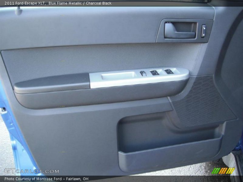 Blue Flame Metallic / Charcoal Black 2011 Ford Escape XLT