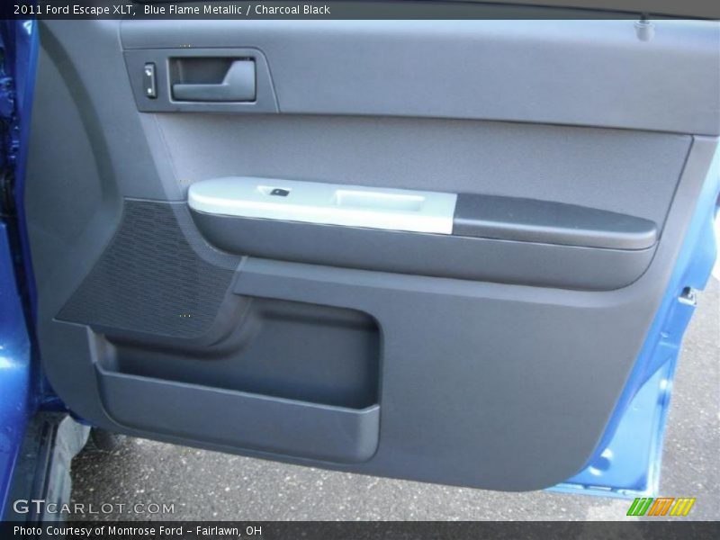 Blue Flame Metallic / Charcoal Black 2011 Ford Escape XLT