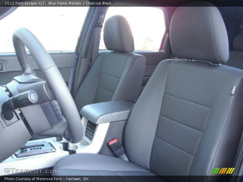 Blue Flame Metallic / Charcoal Black 2011 Ford Escape XLT