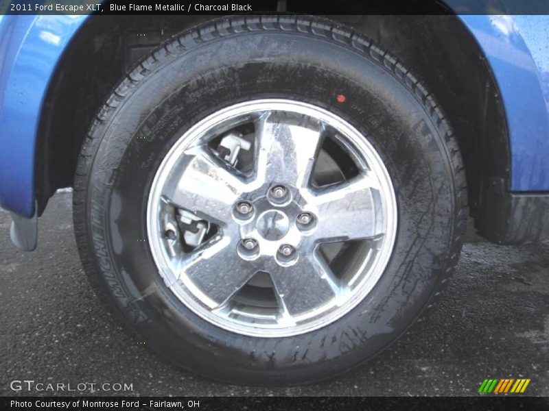 Blue Flame Metallic / Charcoal Black 2011 Ford Escape XLT