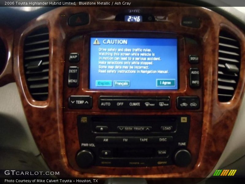 Bluestone Metallic / Ash Gray 2006 Toyota Highlander Hybrid Limited