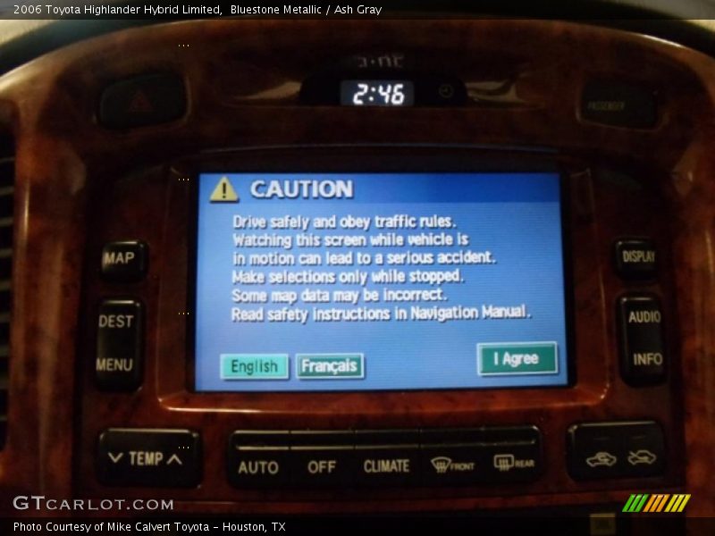 Bluestone Metallic / Ash Gray 2006 Toyota Highlander Hybrid Limited