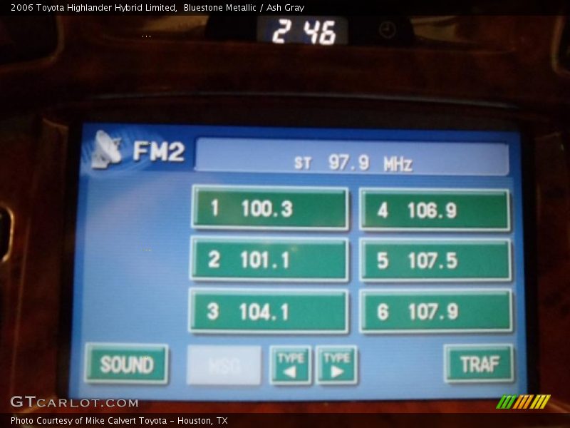 Bluestone Metallic / Ash Gray 2006 Toyota Highlander Hybrid Limited