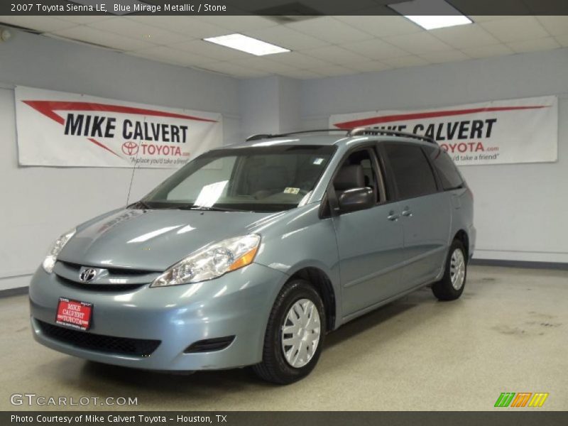 Blue Mirage Metallic / Stone 2007 Toyota Sienna LE