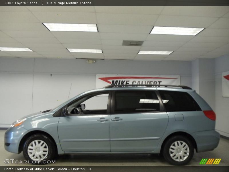 Blue Mirage Metallic / Stone 2007 Toyota Sienna LE
