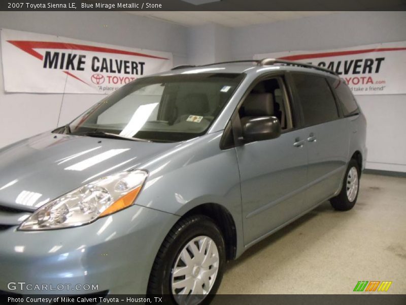 Blue Mirage Metallic / Stone 2007 Toyota Sienna LE