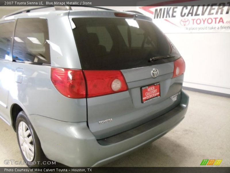 Blue Mirage Metallic / Stone 2007 Toyota Sienna LE
