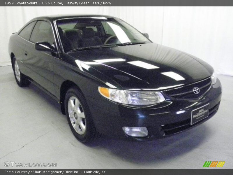 Fairway Green Pearl / Ivory 1999 Toyota Solara SLE V6 Coupe