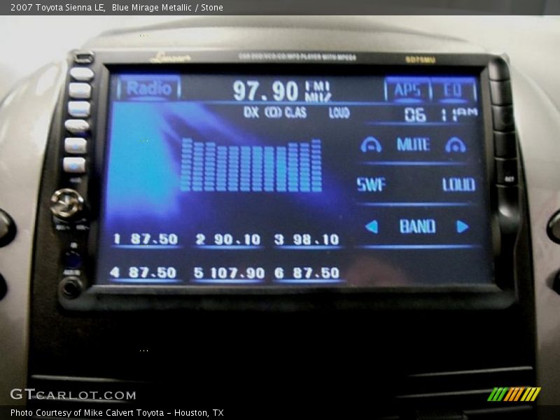 Blue Mirage Metallic / Stone 2007 Toyota Sienna LE