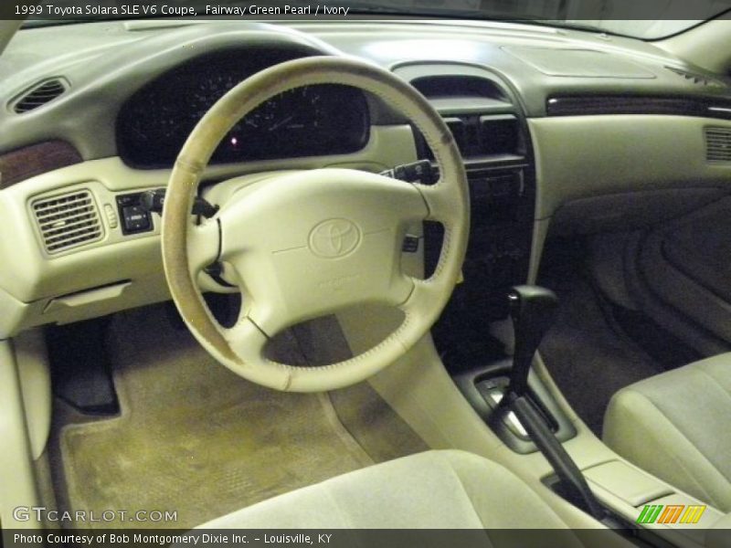 Fairway Green Pearl / Ivory 1999 Toyota Solara SLE V6 Coupe