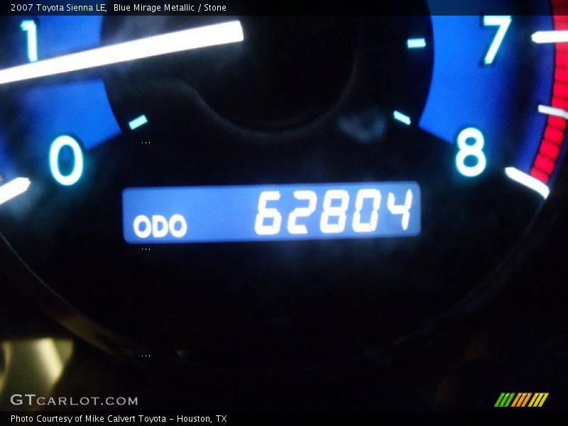 Blue Mirage Metallic / Stone 2007 Toyota Sienna LE