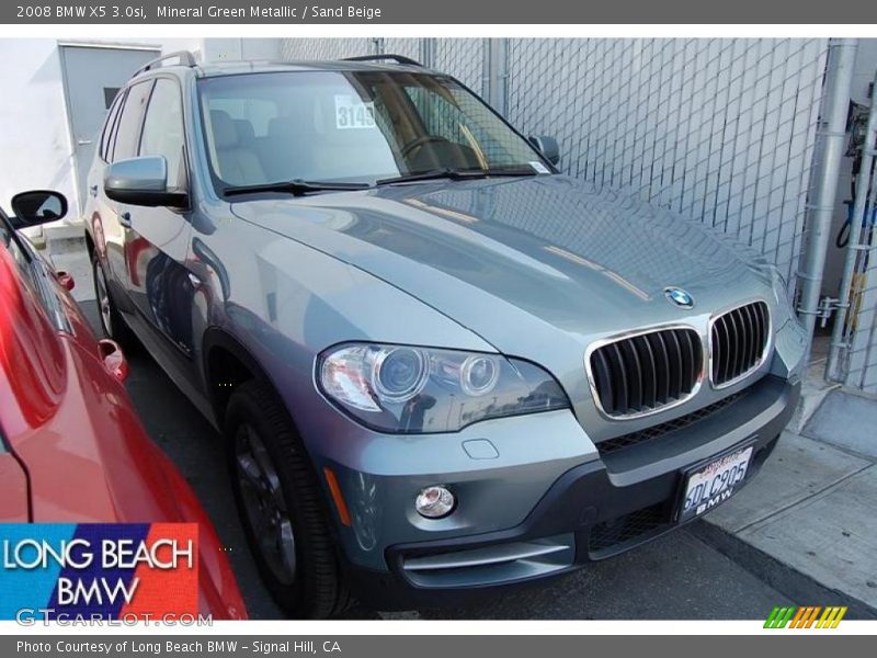 Mineral Green Metallic / Sand Beige 2008 BMW X5 3.0si