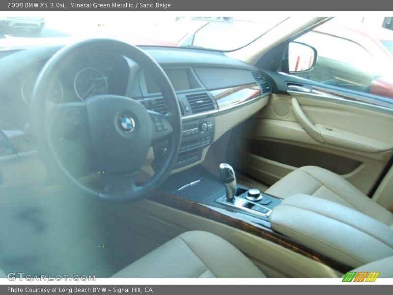 Mineral Green Metallic / Sand Beige 2008 BMW X5 3.0si