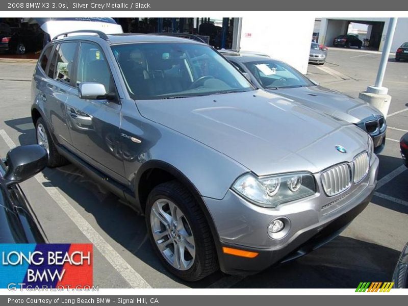 Silver Grey Metallic / Black 2008 BMW X3 3.0si