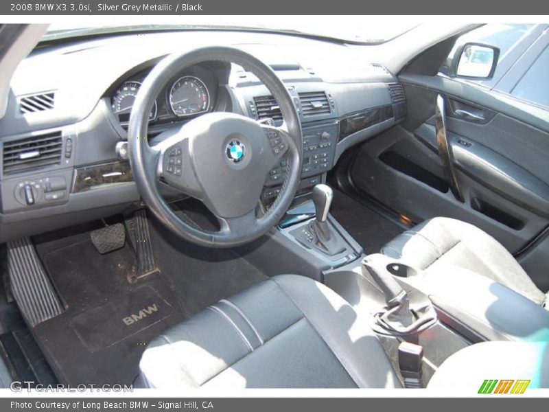 Silver Grey Metallic / Black 2008 BMW X3 3.0si