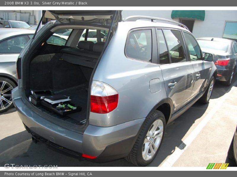 Silver Grey Metallic / Black 2008 BMW X3 3.0si