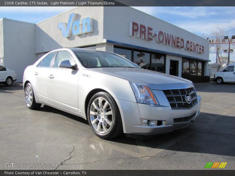 Light Platinum / Light Titanium/Ebony 2008 Cadillac CTS Sedan