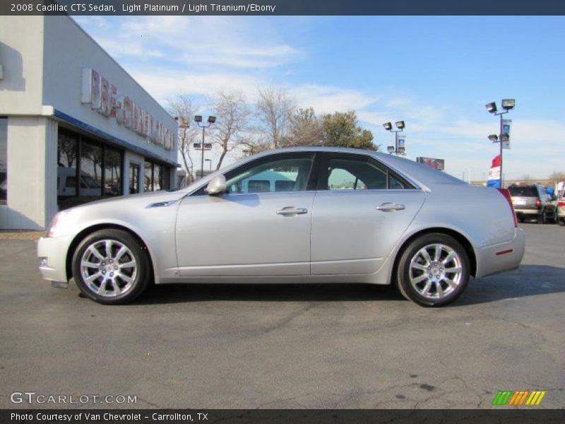Light Platinum / Light Titanium/Ebony 2008 Cadillac CTS Sedan