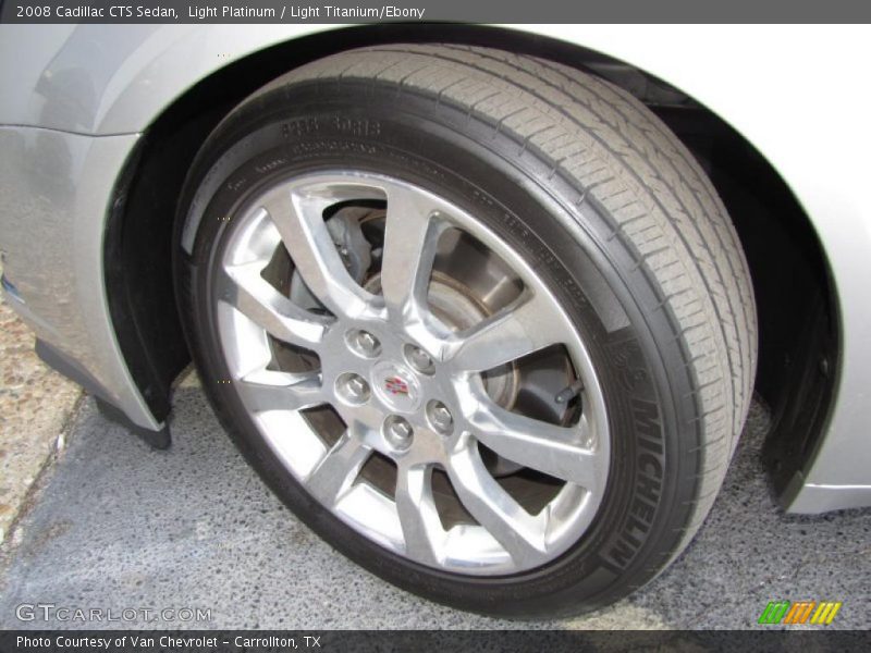Light Platinum / Light Titanium/Ebony 2008 Cadillac CTS Sedan