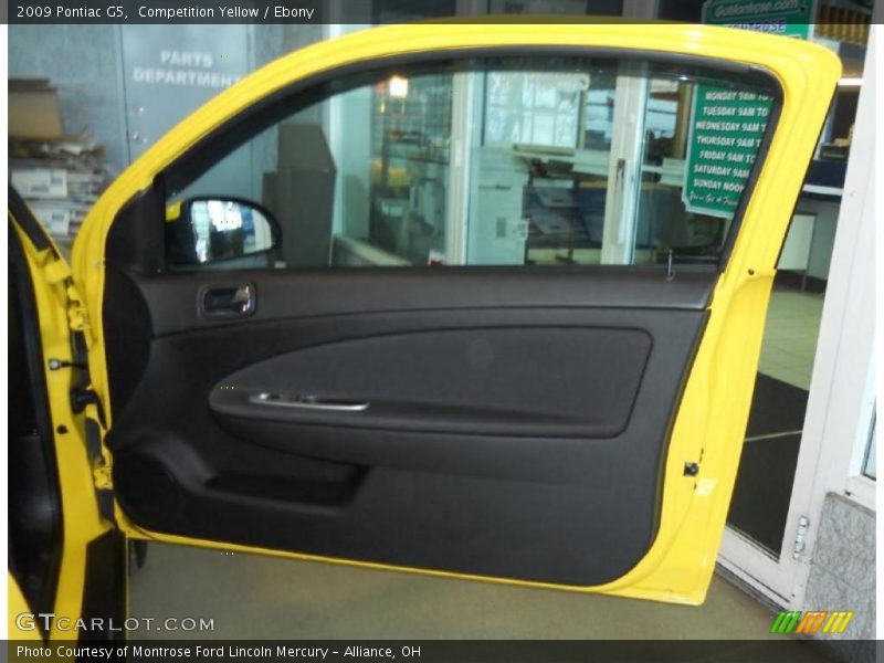 Competition Yellow / Ebony 2009 Pontiac G5