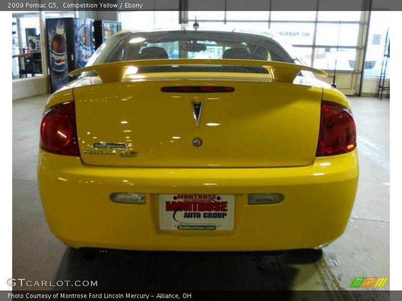 Competition Yellow / Ebony 2009 Pontiac G5