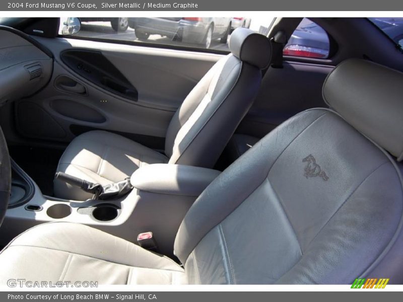 Silver Metallic / Medium Graphite 2004 Ford Mustang V6 Coupe