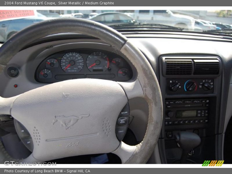 Silver Metallic / Medium Graphite 2004 Ford Mustang V6 Coupe