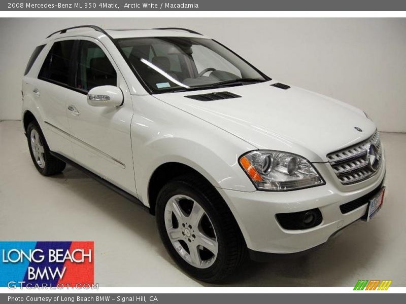 Arctic White / Macadamia 2008 Mercedes-Benz ML 350 4Matic