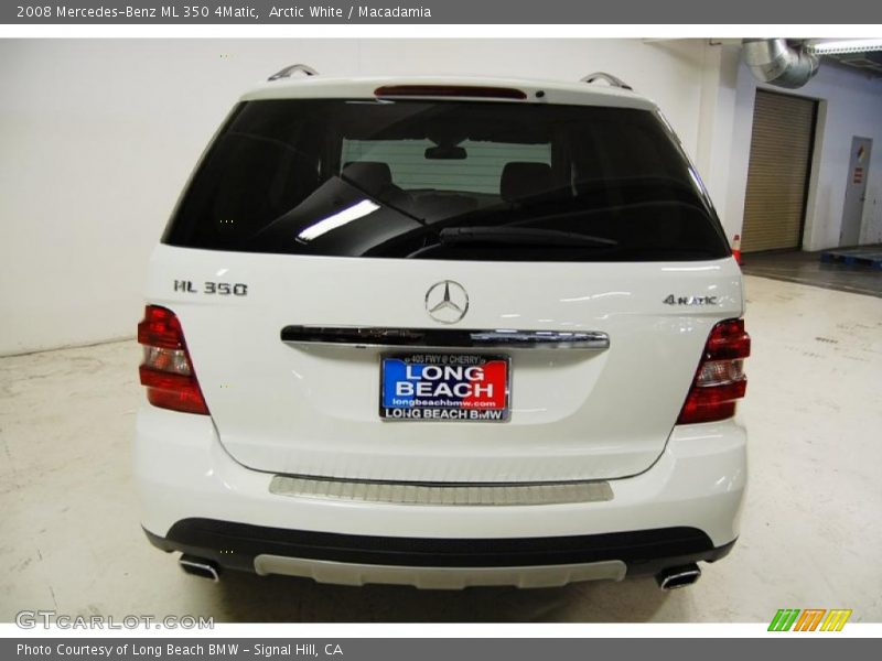 Arctic White / Macadamia 2008 Mercedes-Benz ML 350 4Matic