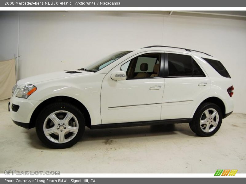Arctic White / Macadamia 2008 Mercedes-Benz ML 350 4Matic