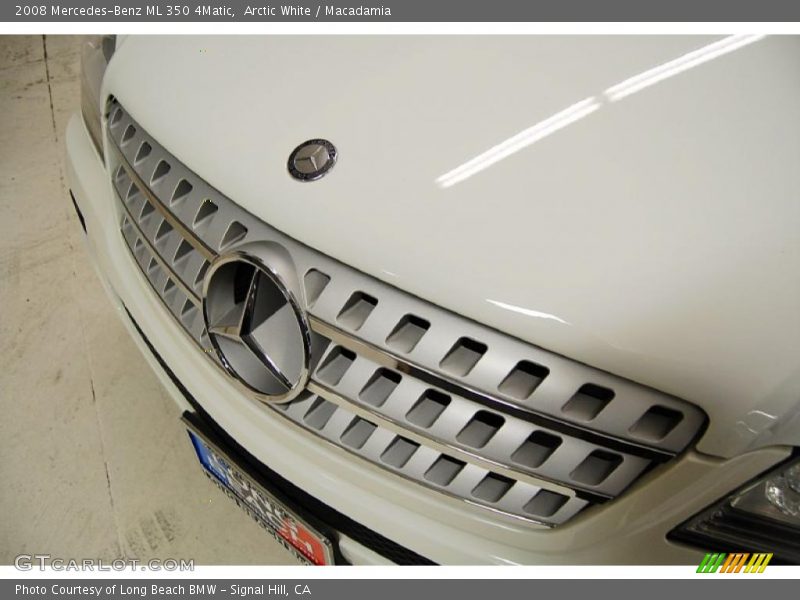 Arctic White / Macadamia 2008 Mercedes-Benz ML 350 4Matic