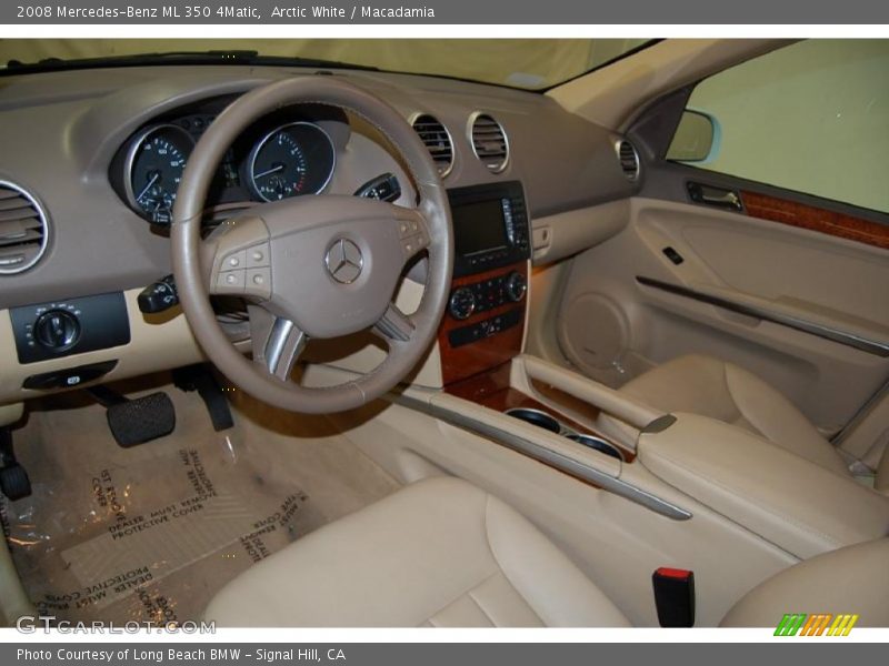Arctic White / Macadamia 2008 Mercedes-Benz ML 350 4Matic