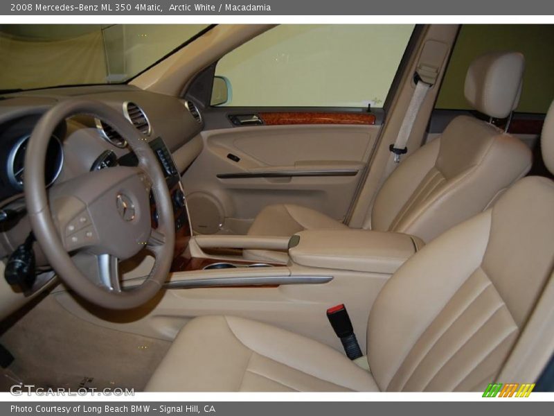 Arctic White / Macadamia 2008 Mercedes-Benz ML 350 4Matic