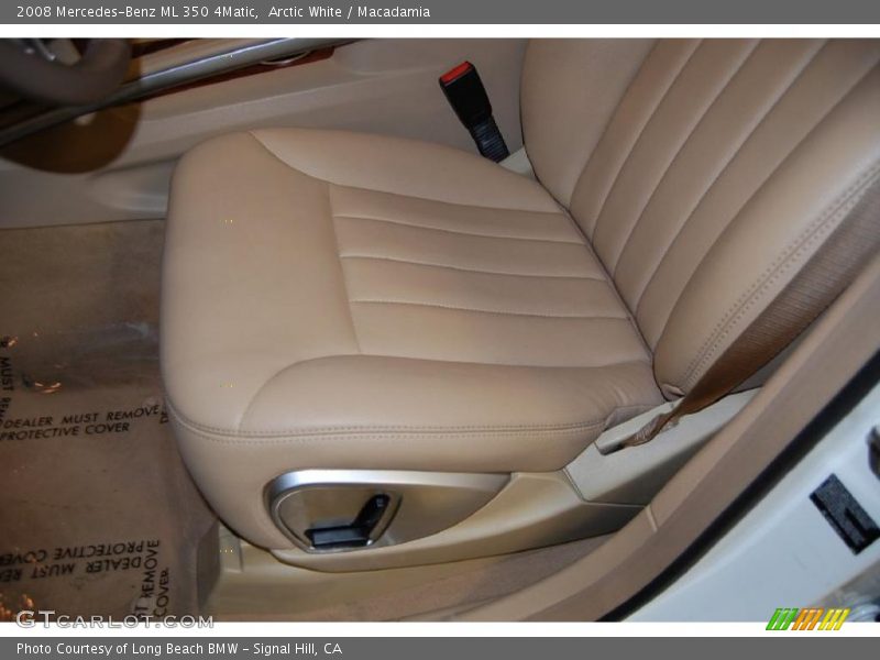 Arctic White / Macadamia 2008 Mercedes-Benz ML 350 4Matic