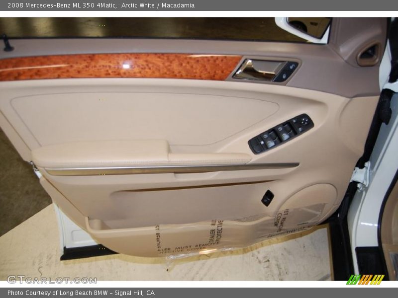 Arctic White / Macadamia 2008 Mercedes-Benz ML 350 4Matic