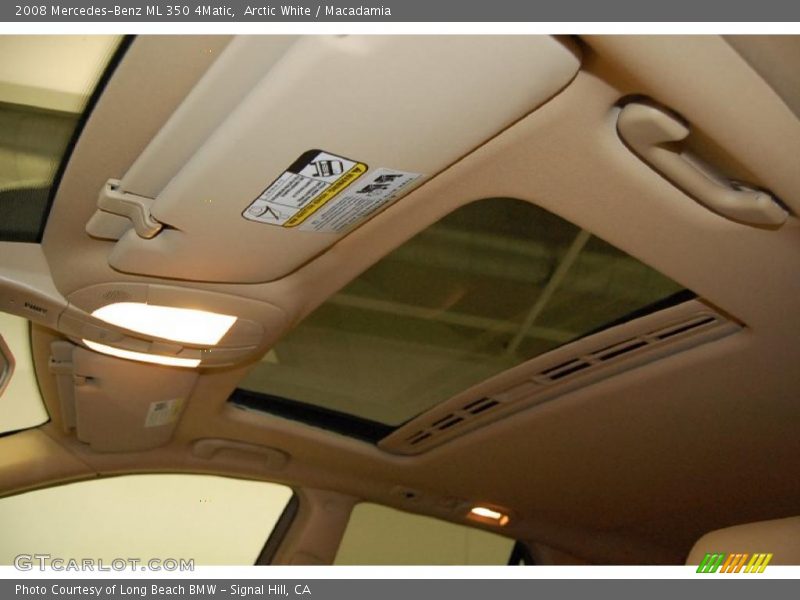 Arctic White / Macadamia 2008 Mercedes-Benz ML 350 4Matic